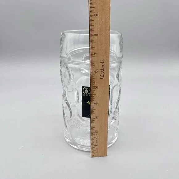 Great Lakes Brewing Winking Lizard Oktoberfest 42oz Dimpled Heavy Beer Mug Glass - Picture 5 of 6